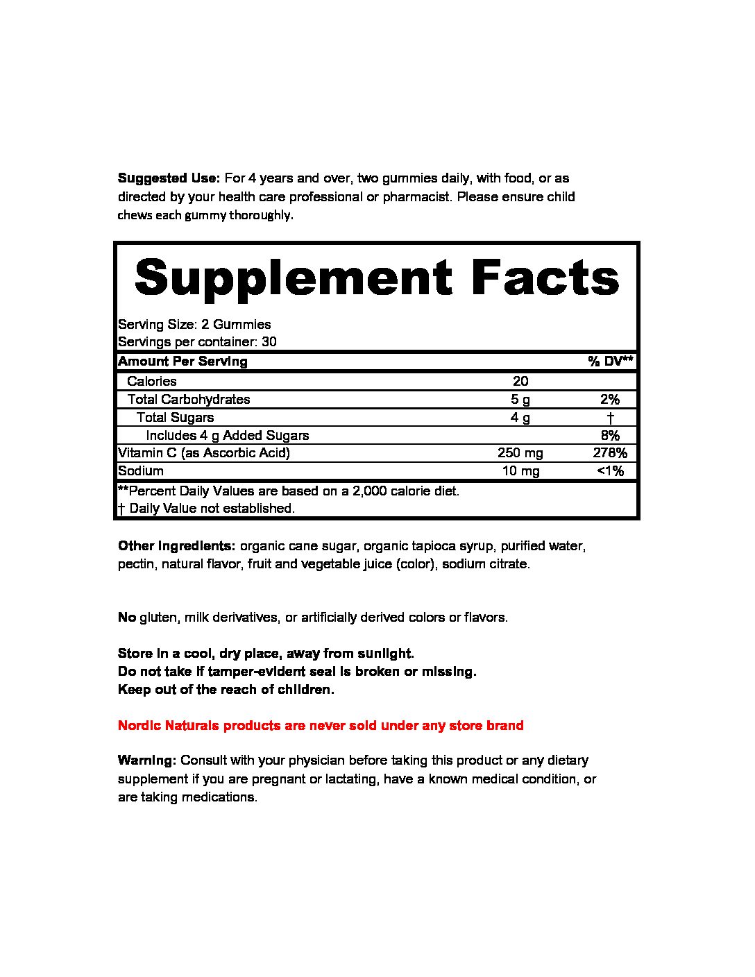 Vitamin C Gummies, Nordic Naturals